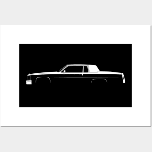 Cadillac Coupe de Ville (1984) Silhouette Posters and Art